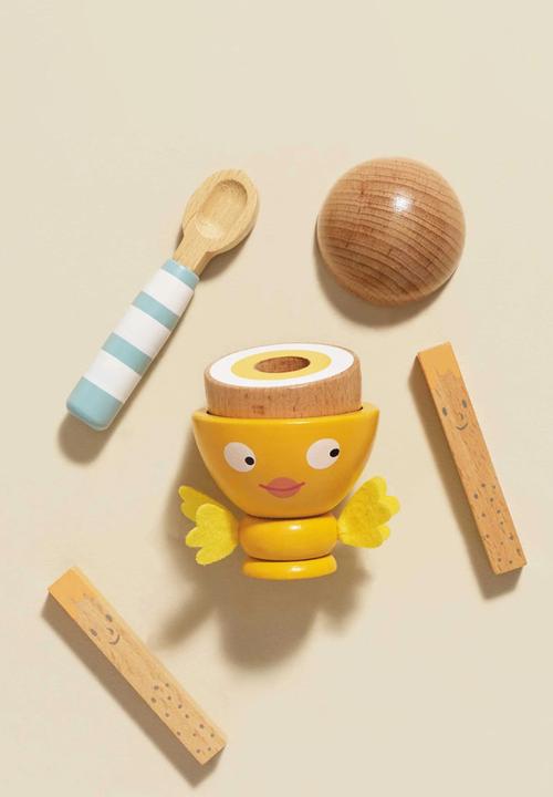 Le Toy Van - 6 Pcs Egg Cup & Soldiers - multi