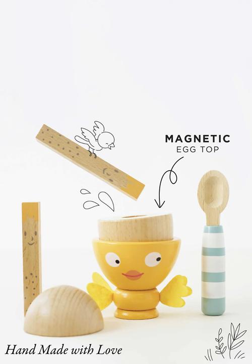 Le Toy Van - 6 Pcs Egg Cup & Soldiers - multi