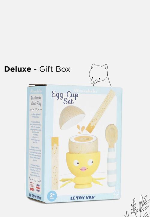 Le Toy Van - 6 Pcs Egg Cup & Soldiers - multi