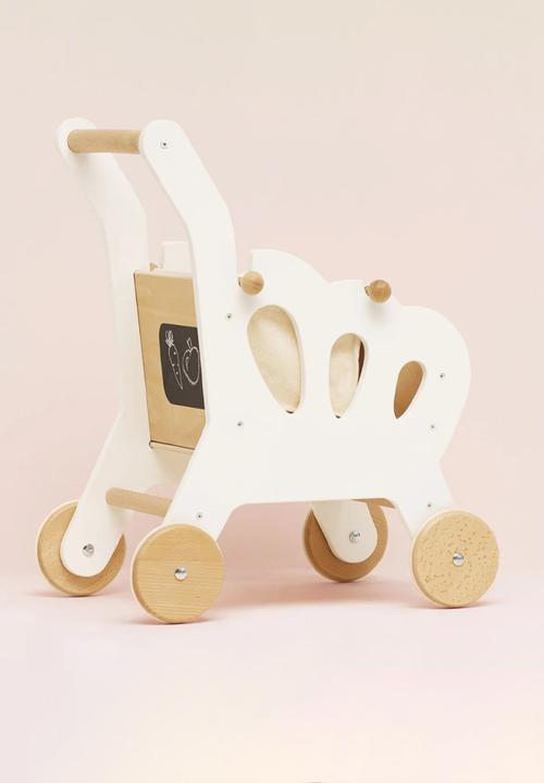Le Toy Van - Wooden Shopping Grocery Trolley & Bag