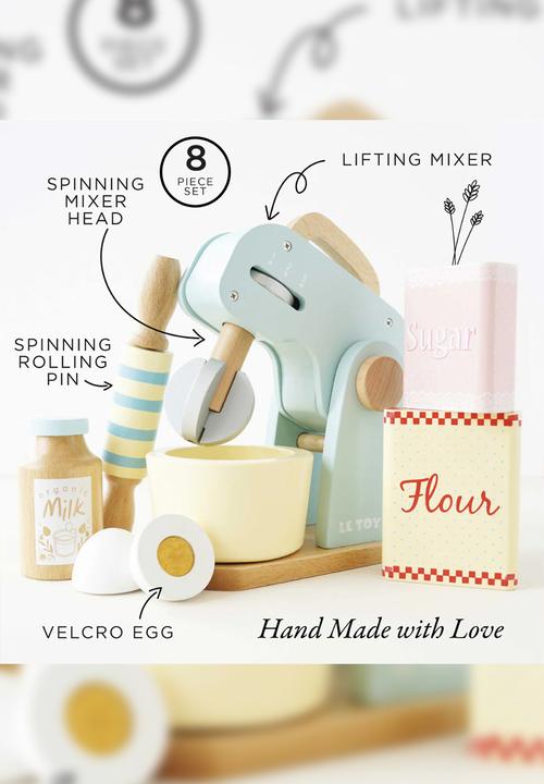 Le Toy Van - 8Pcs Bakers Mixer Set - multi