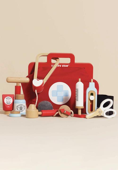Le Toy Van - 10Pcs  Vintage Doctor Roleplay Kit - multi