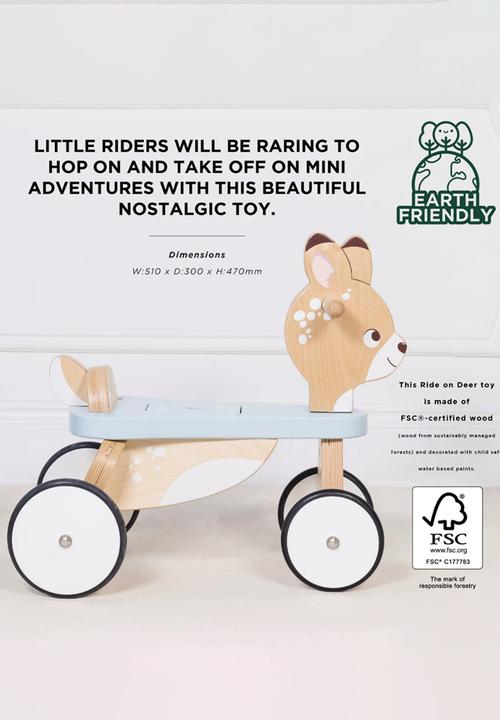 Le Toy Van - Woodland Ride-On Deer -multi