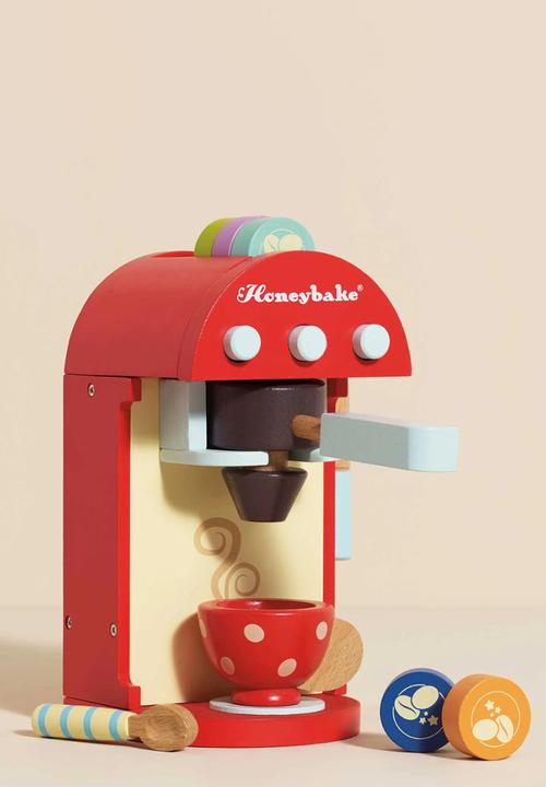 Le Toy Van - 9Pcs  Coffee Machine & Pods - multi