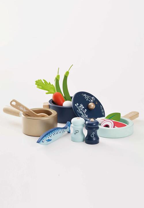 Le Toy Van - 7Pcs pots & pans kitchen accessories - multi