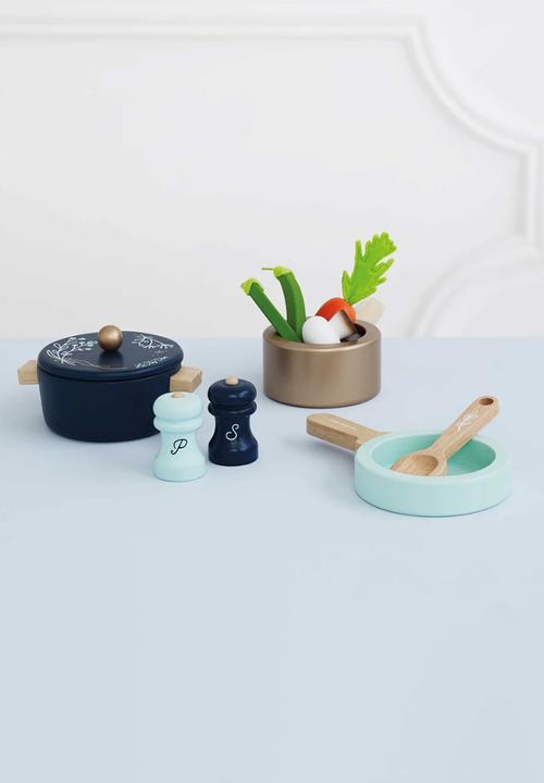 Le Toy Van - 7Pcs pots & pans kitchen accessories - multi