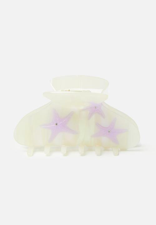 Tessa Design - Faye pearl star fish claw clip-cream