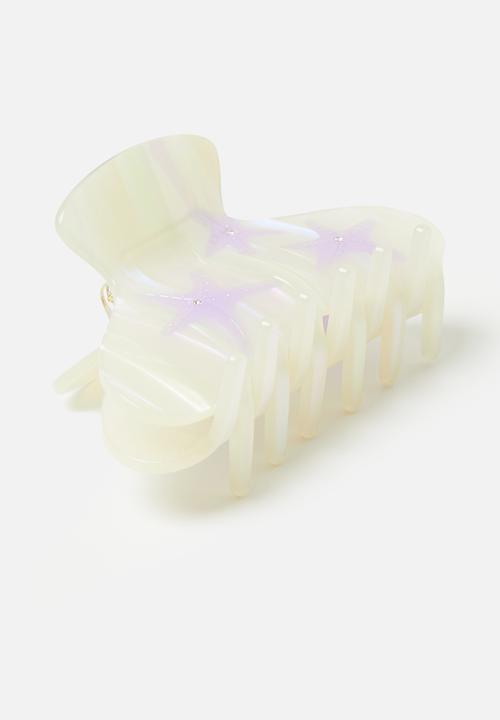 Tessa Design - Faye pearl star fish claw clip-cream