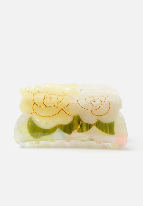 Tessa Design - Frankie flower claw clip-multi