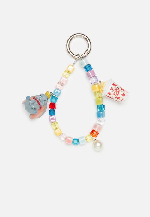 Tessa Design - Erica dumbo quare beaded bag charm-multi