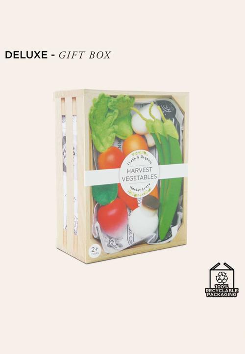 Le Toy Van - 10Pcs Harvest Vegetables Food Crate - multi