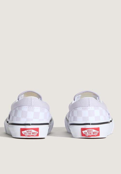 Vans - Jn Classic Slip-on - Checkerboard lila snw/tr white