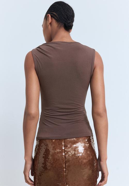 MANGO - Top Petri - Light/Pastel Brown