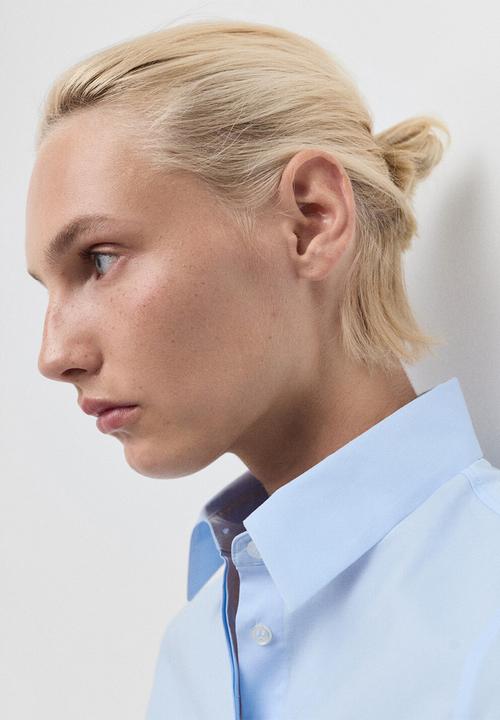 MANGO - Shirt Sofia - Light/Pastel Blue