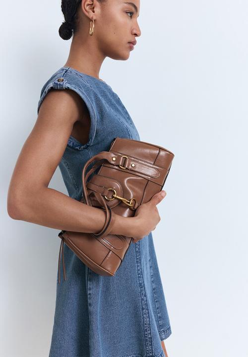 MANGO - Dress Ziga - Open Blue