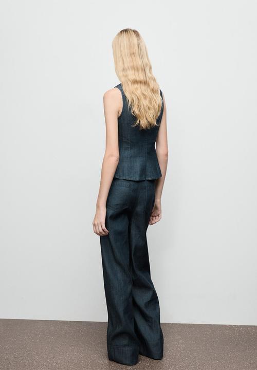 MANGO - Trousers Lua - Open Blue