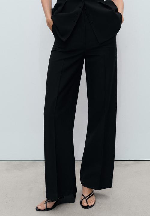MANGO - Trousers Miso - Black