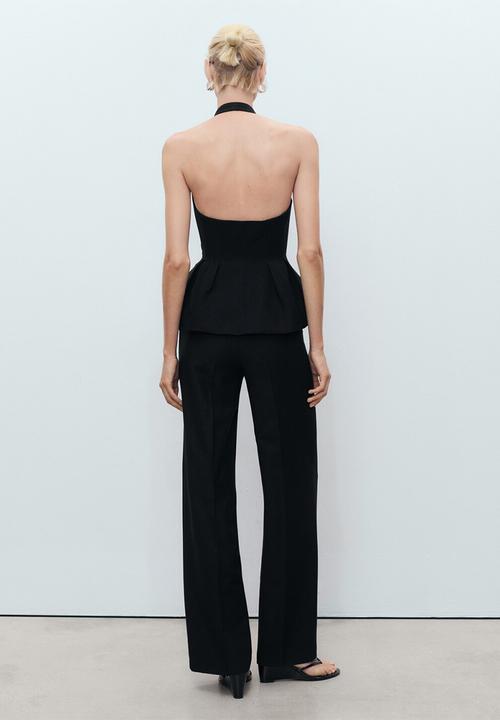 MANGO - Trousers Miso - Black