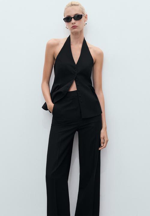 MANGO - Trousers Miso - Black