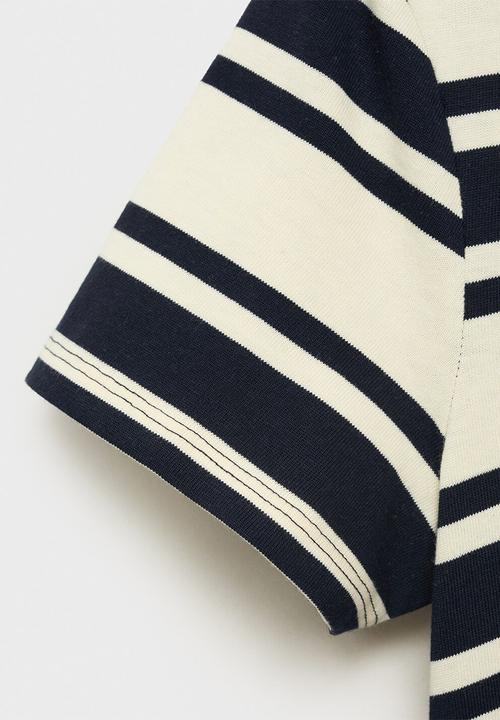 MANGO - Dress Contri - Navy