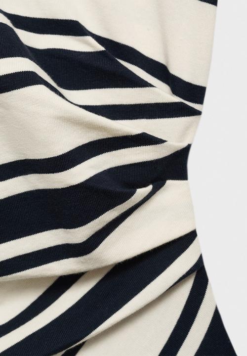 MANGO - Dress Contri - Navy