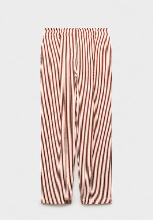 MANGO - Trousers Sal - Medium Orange