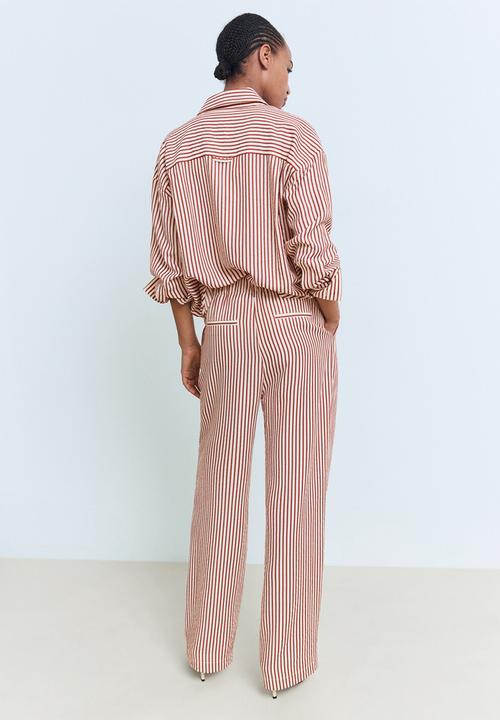 MANGO - Trousers Sal - Medium Orange