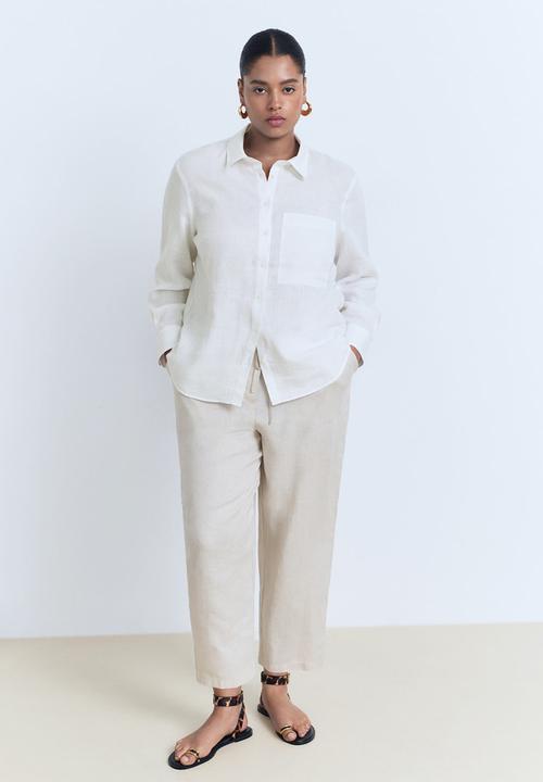 MANGO - Shirt Lino - Natural