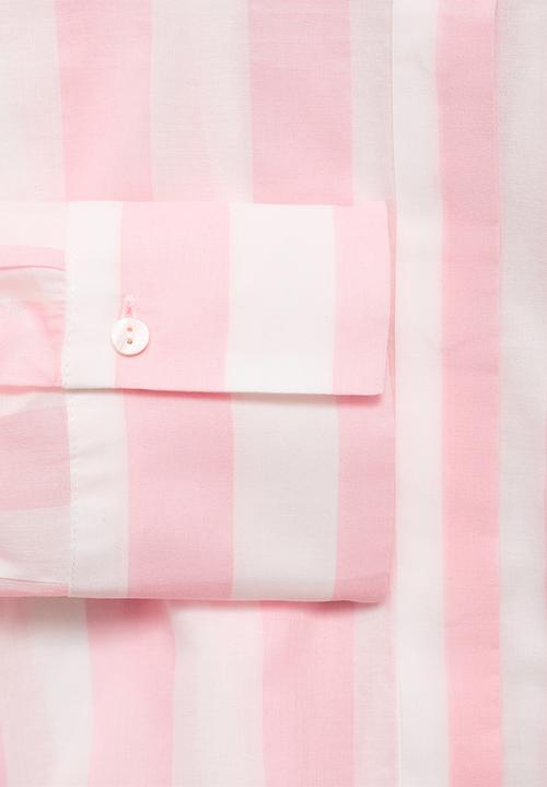 MANGO - Shirt Linea - Light/Pastel Pink
