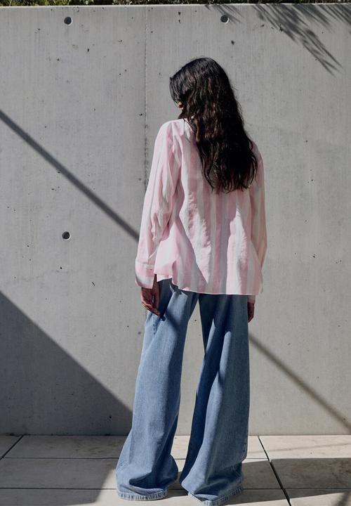 MANGO - Shirt Linea - Light/Pastel Pink