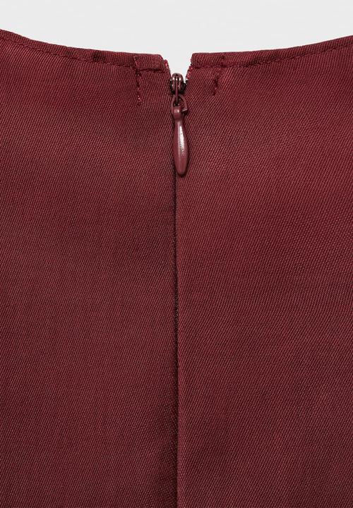 MANGO - Blouse Pepa - Dark Red