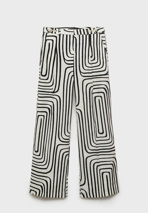 MANGO - Trousers Doty - Light Beige