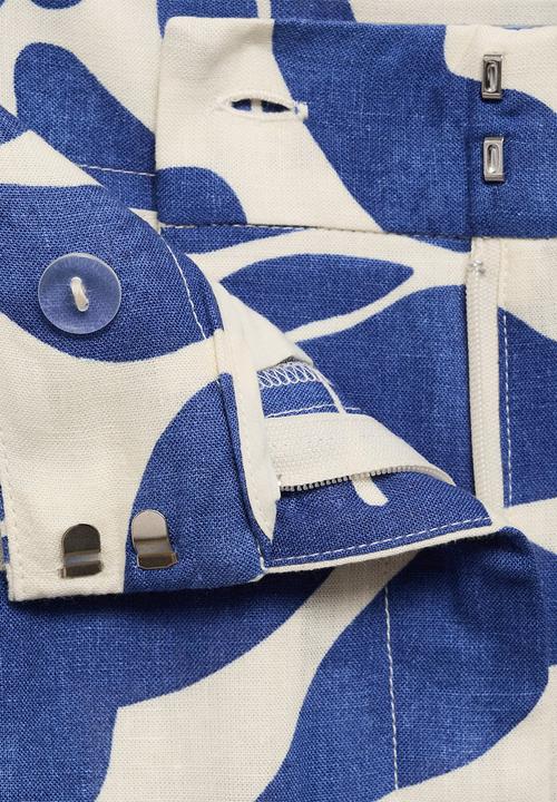 MANGO - Trousers Jamie - Medium Blue