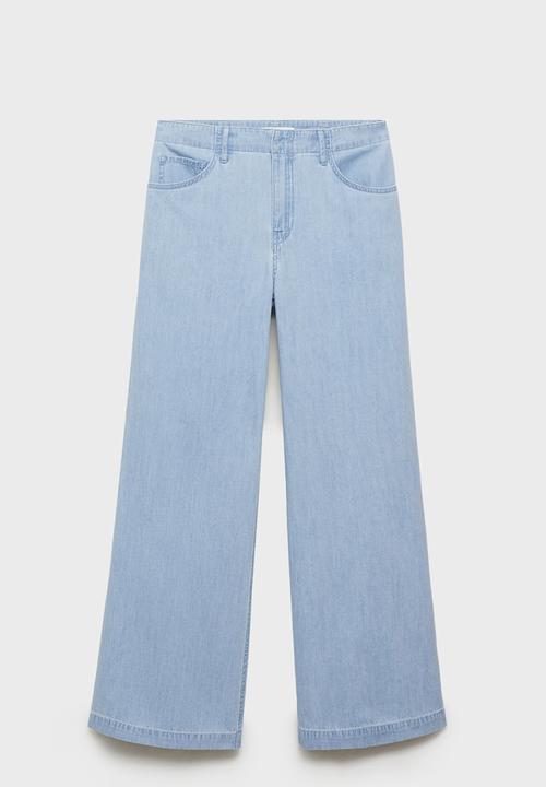 MANGO - Trousers Vionet - Open Blue