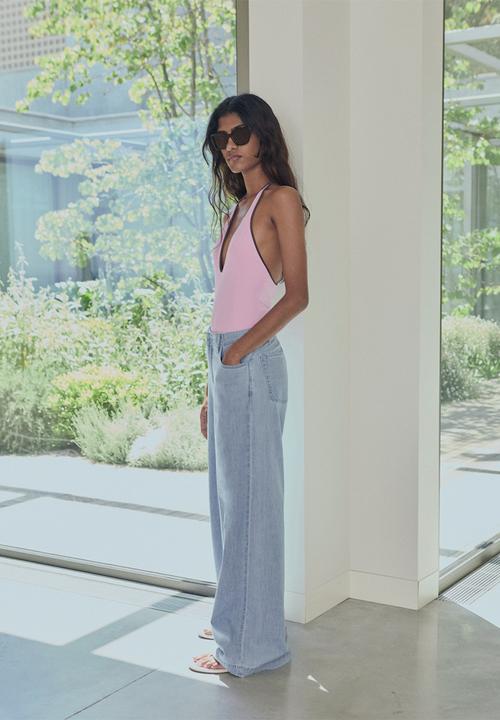 MANGO - Trousers Vionet - Open Blue