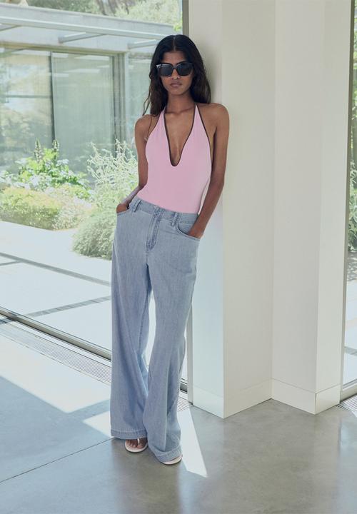 MANGO - Trousers Vionet - Open Blue