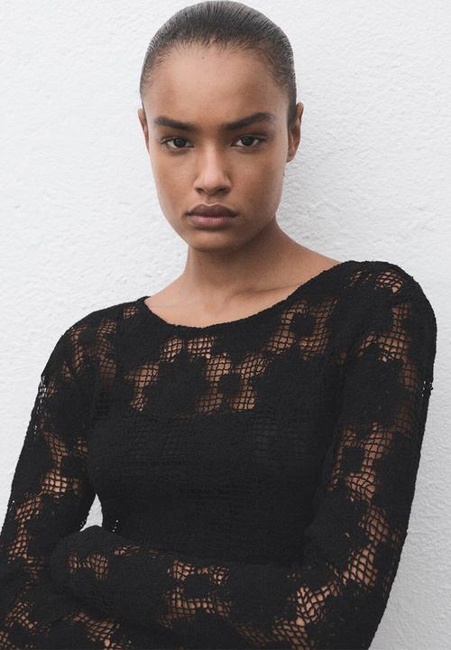 MANGO - Dress Cranky - Black