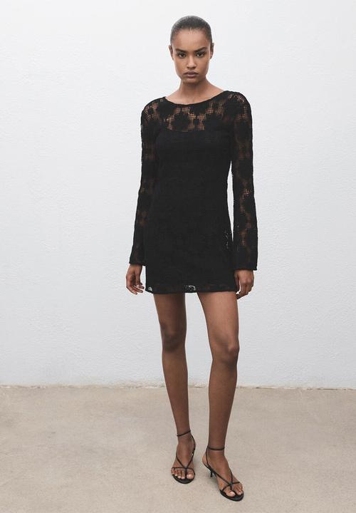 MANGO - Dress Cranky - Black