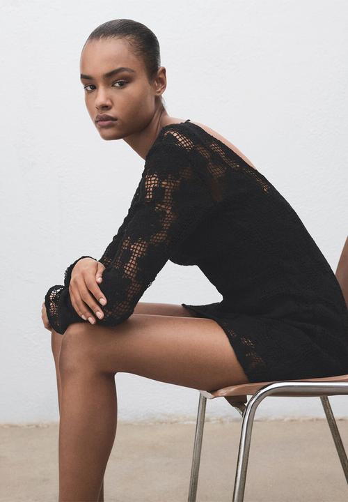 MANGO - Dress Cranky - Black
