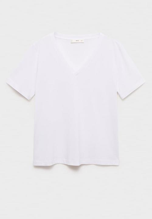 MANGO - T-Shirt Chalspic - White