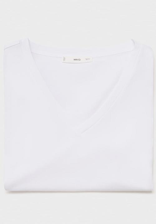 MANGO - T-Shirt Chalspic - White