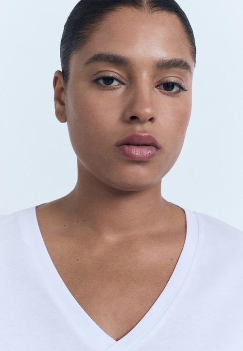 MANGO - T-Shirt Chalspic - White