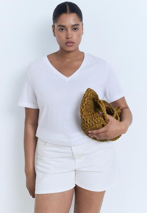 MANGO - T-Shirt Chalspic - White