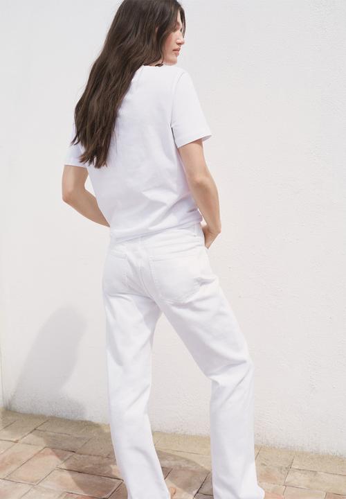 MANGO - T-Shirt Chalspic - White