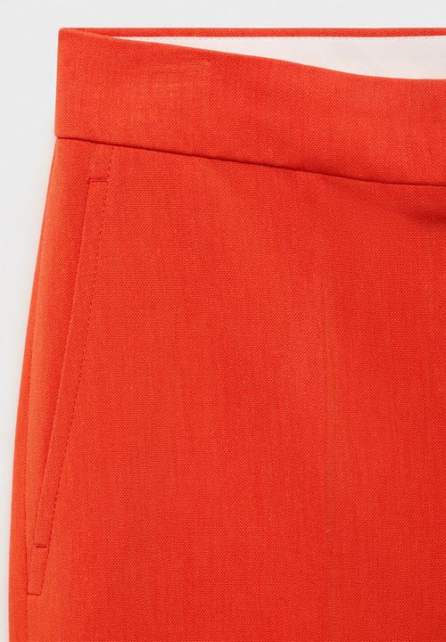 MANGO - Trousers Miso - Bright Red