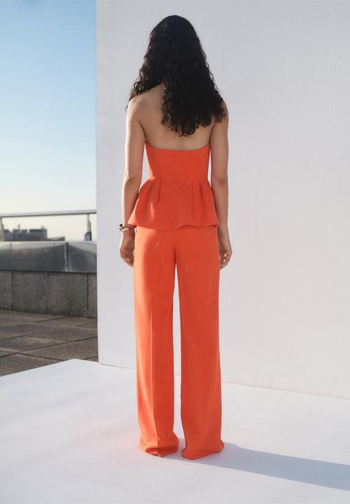 MANGO - Trousers Miso - Bright Red