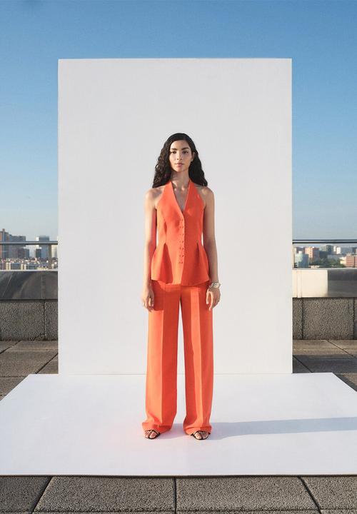 MANGO - Trousers Miso - Bright Red