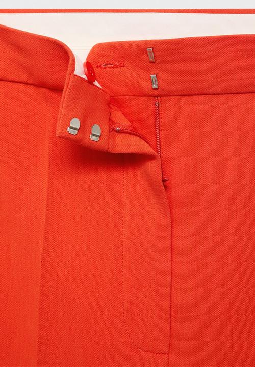 MANGO - Trousers Miso - Bright Red