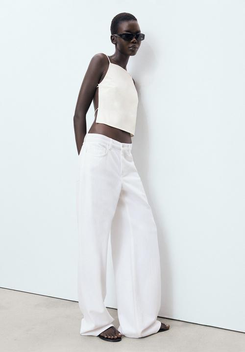 MANGO - Top Malena - Light Beige