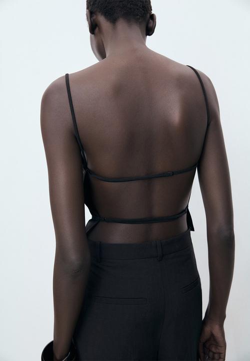 MANGO - Top Malena - Black